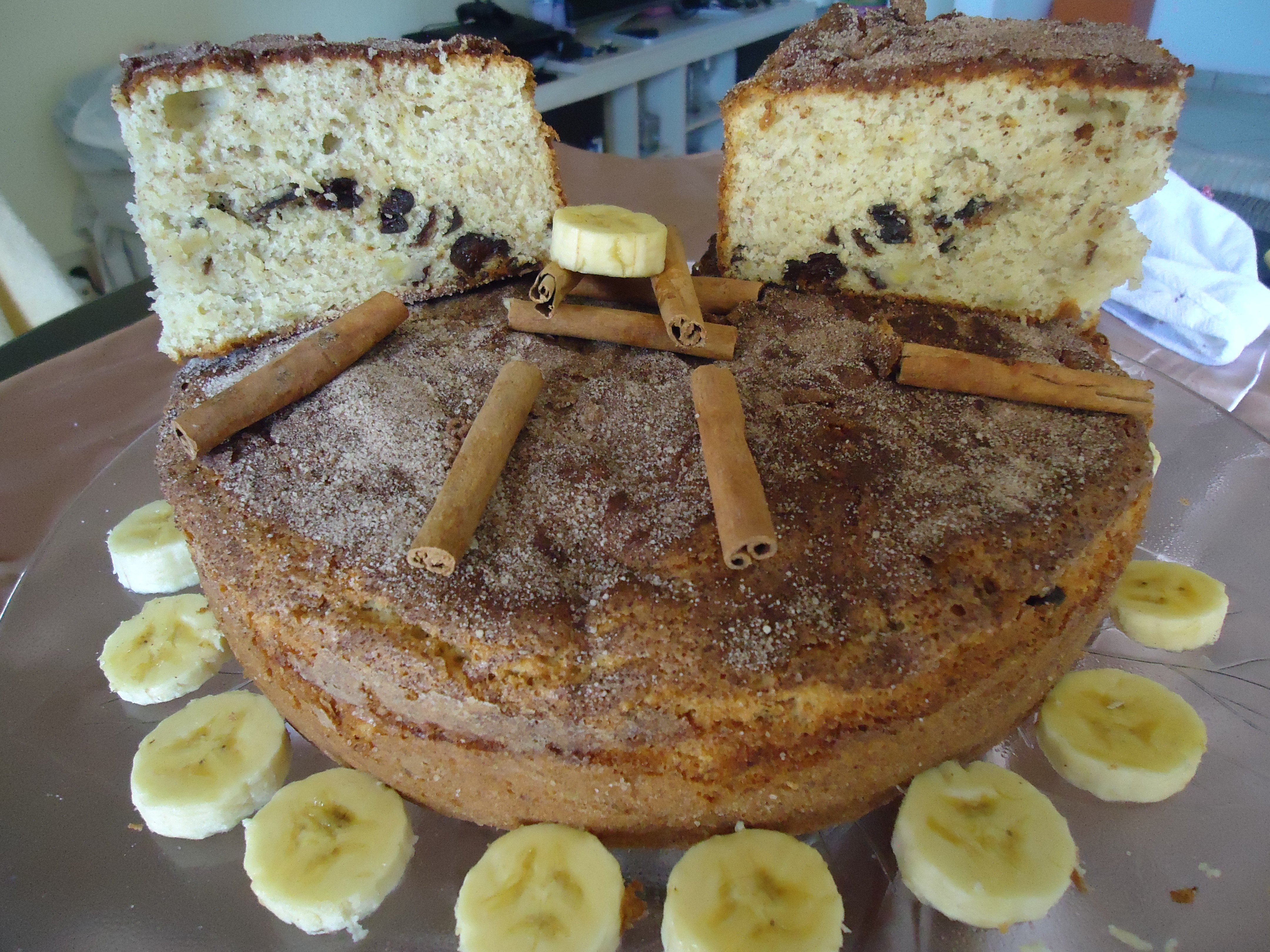 Bolo de banana com ameixa | Receitas