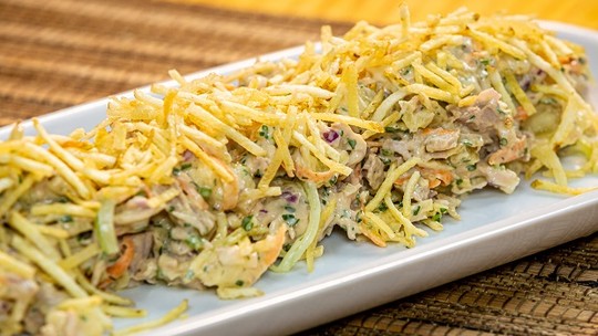 Salpicão com filé mignon suíno