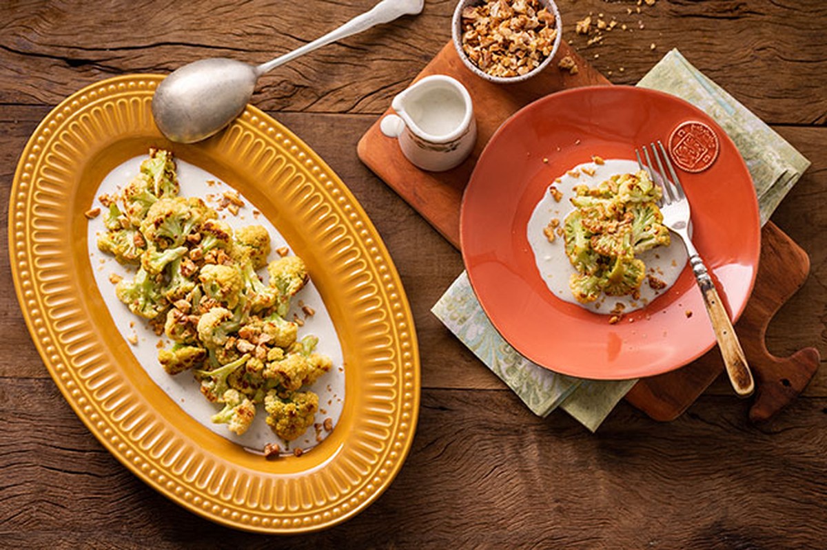 Como fazer couveflor assada Cozinha Prática Receitas