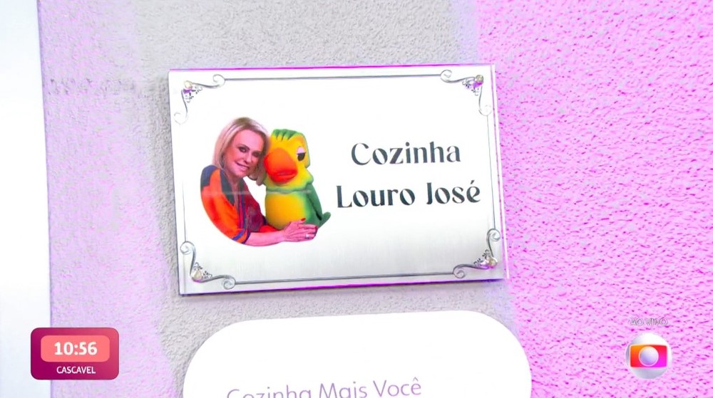 Mais Você: nova cozinha industrial homenageia Louro José