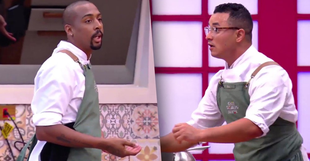 Raphael e Lira em momento de tensão