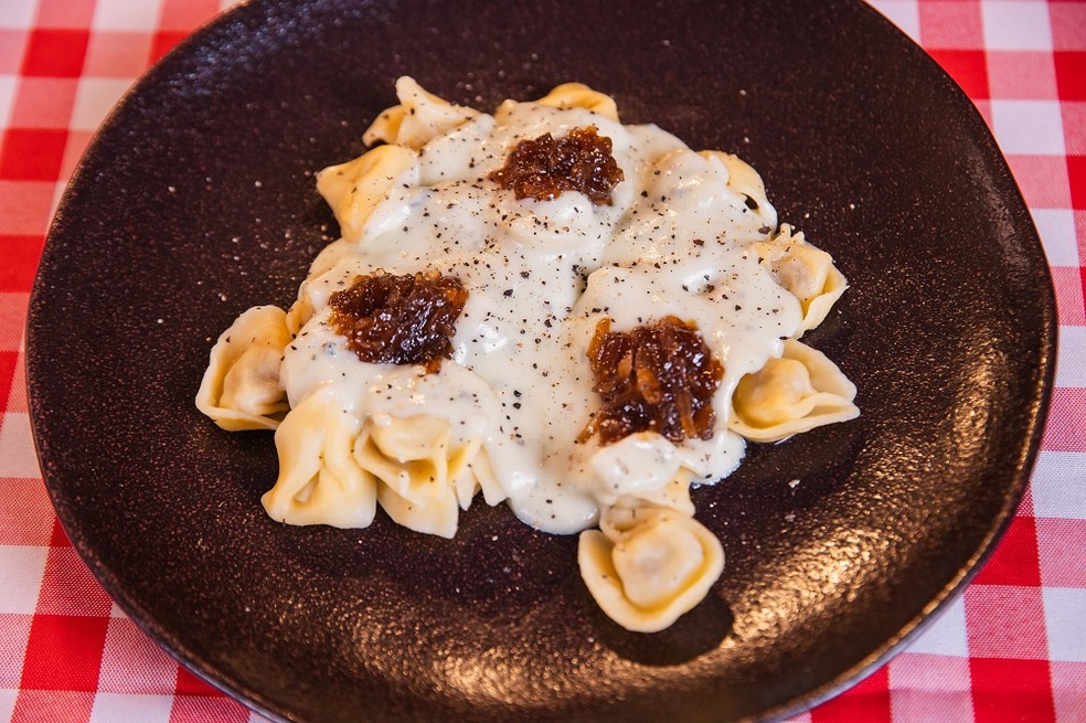 Capeletti ao Molho Gorgonzola — Foto: Kauana Bechtloff/RPC