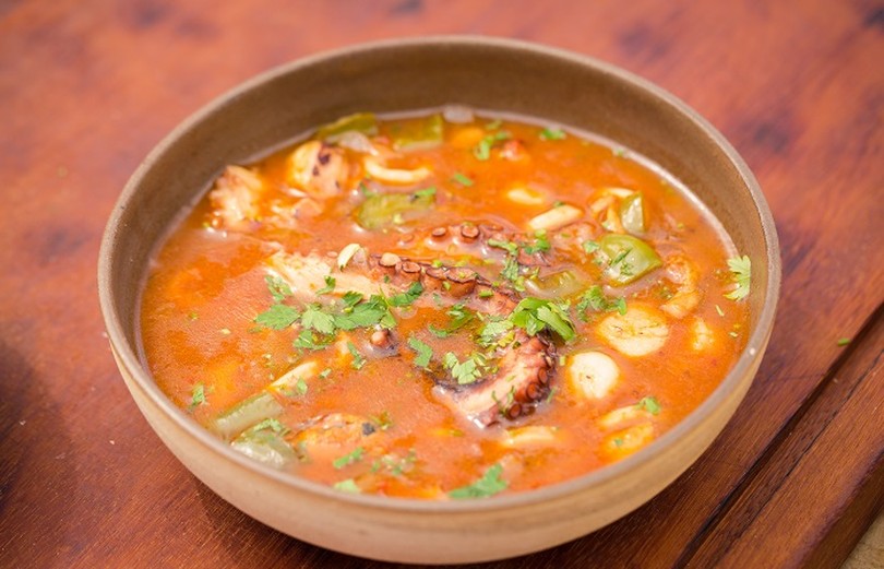 Sopa com frutos do mar | Receitas