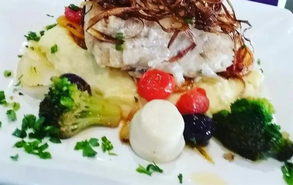 Bacalhau com legumes