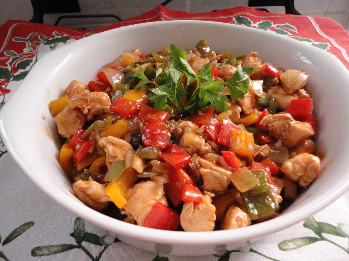 frango xadrez | Aves | Receitas