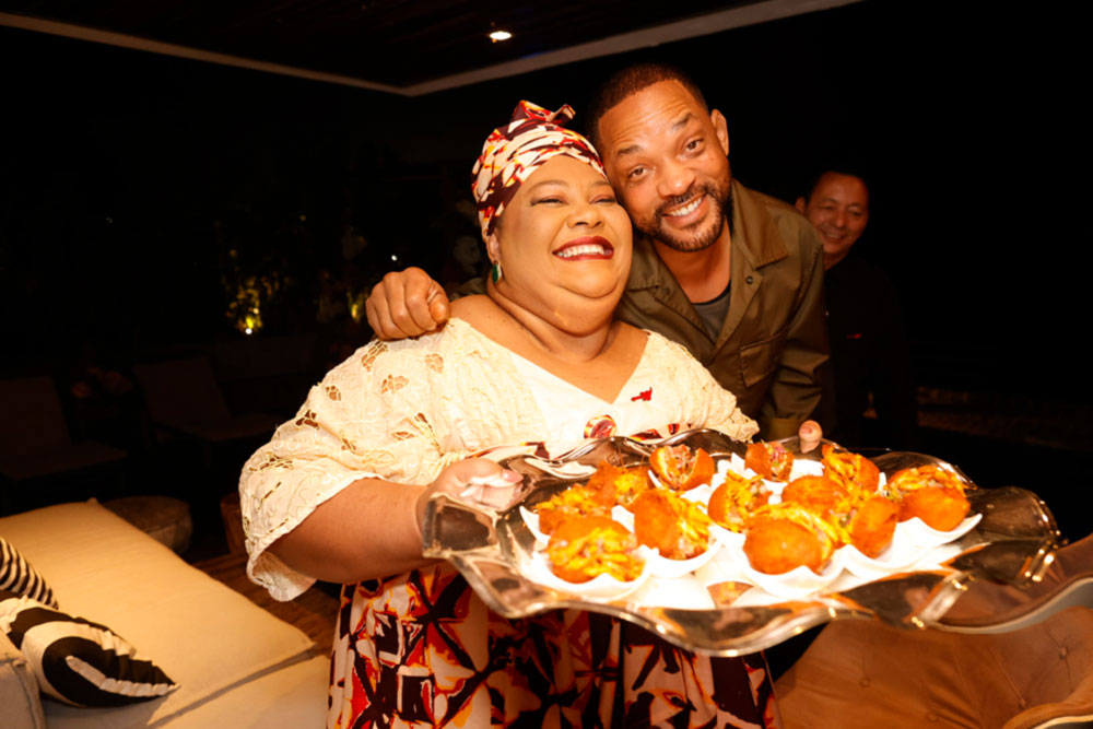 Will Smith ganha da chef Carmem Virginia tempero especial após jantar