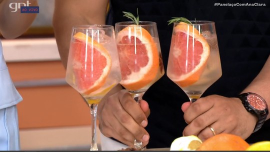 Gin tônica com limão e grapefruit do Thiago Oliveira 