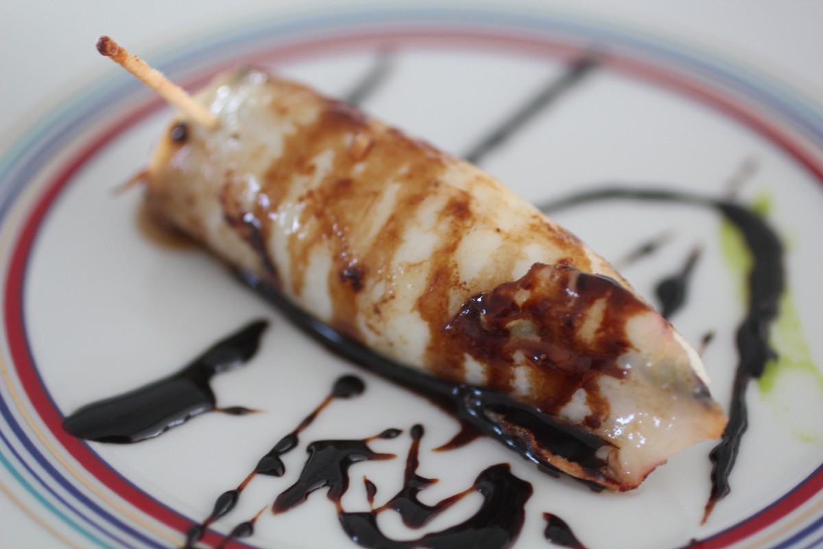 Lulas Recheadas com Shimeji Peixes e frutos do mar Receitas