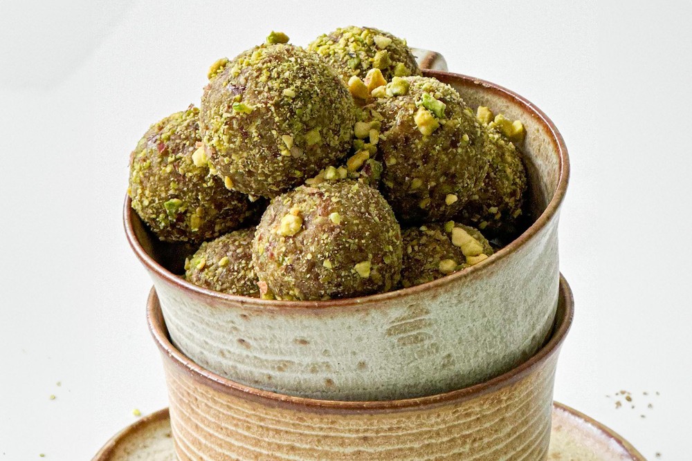 Trufas de pistache do Betto Auge