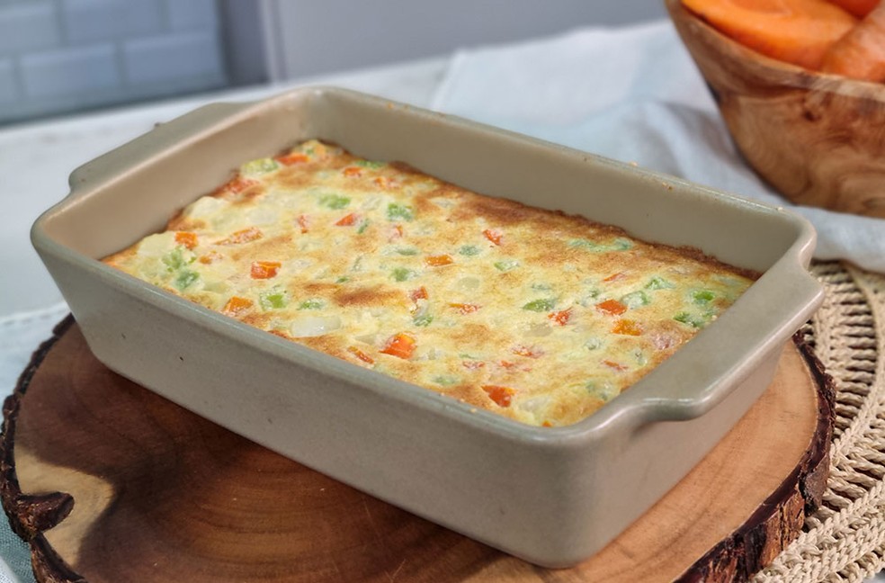 Suflê de legumes da Rita Batista — Foto: Sonia Schneiders/Globo