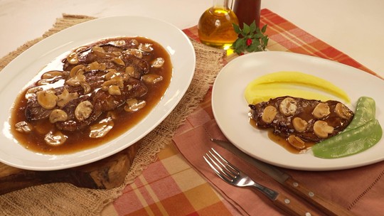 Alcatra ao molho madeira