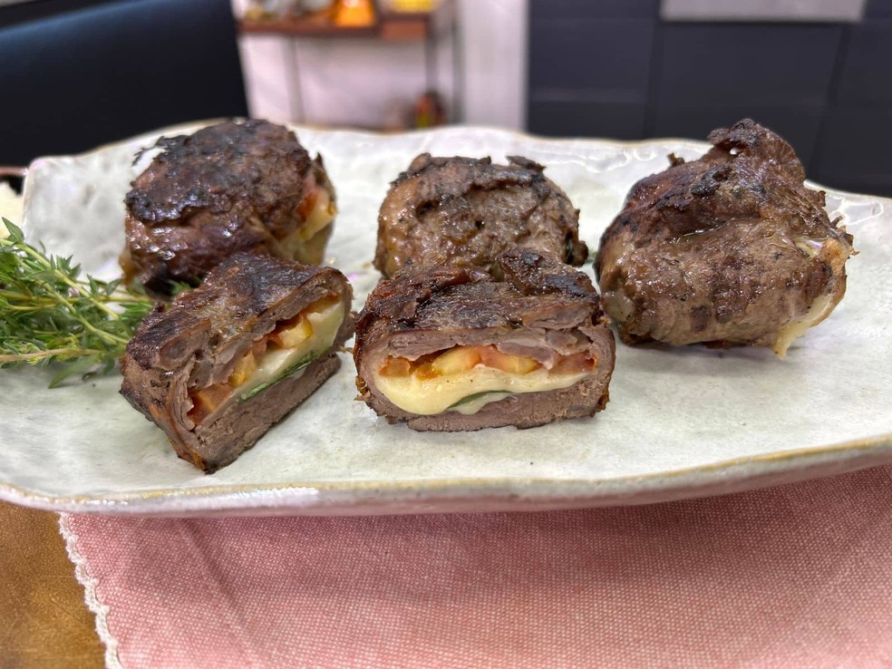 Medalhão de alcatra recheado da Ana Maria Braga