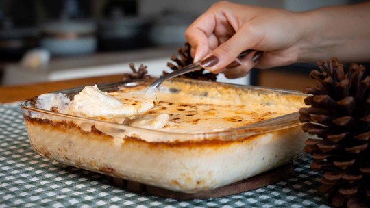 Camarão cremoso na travessa