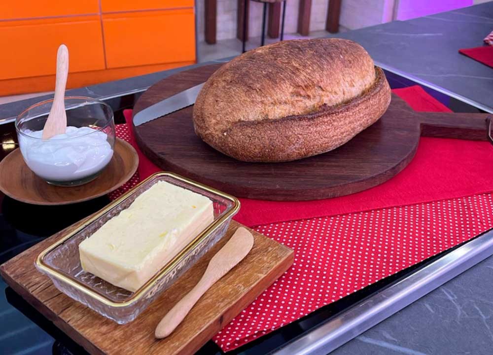 Pão artesanal do Milhem Cortaz
