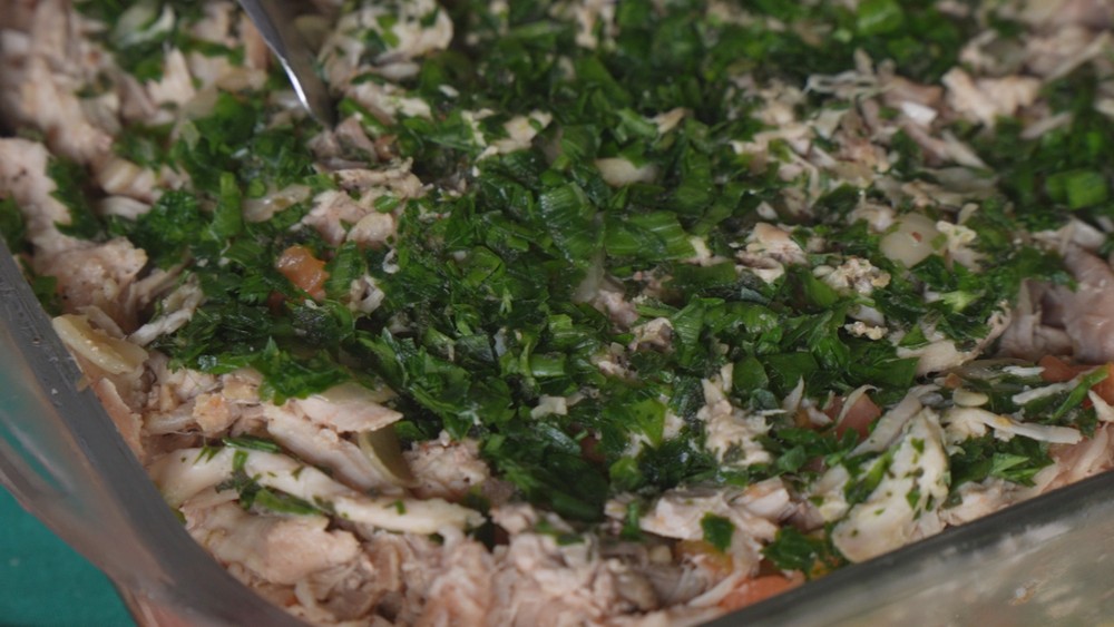 Pernil suíno ao vinagrete