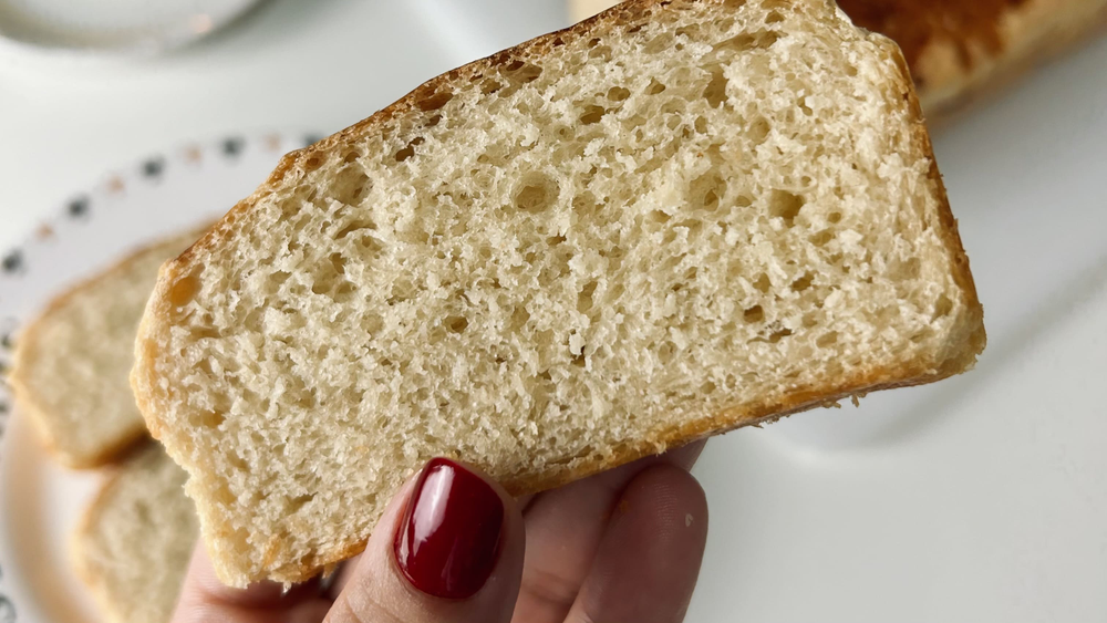 Pão caseiro da Bella Nogueira