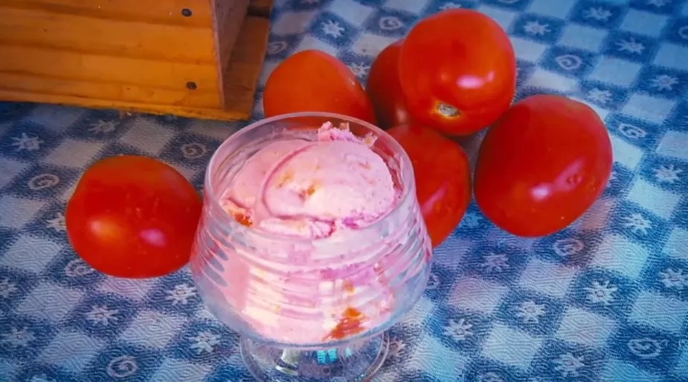 Aprenda uma receita deliciosa de sorvete de tomate
