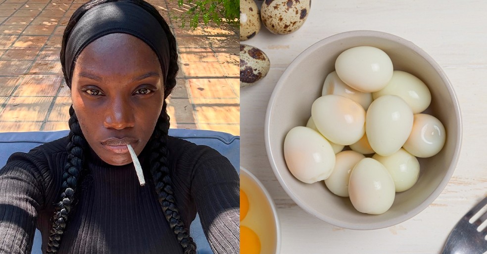 Doechii e seus petiscos de ovos em conserva