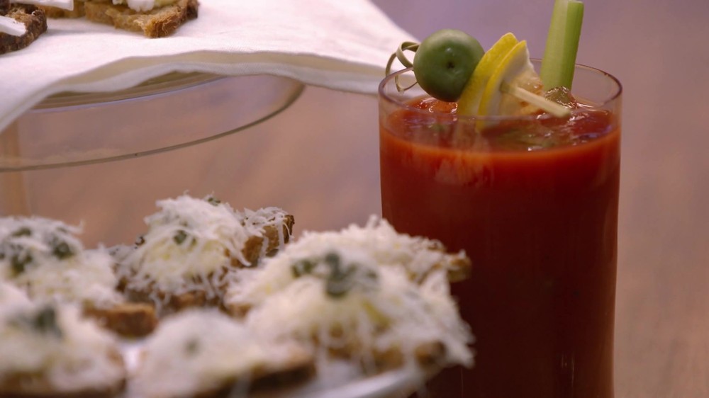 Suco de tomate temperado