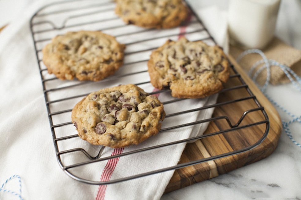 Cookie de Chocolate com gotas de Chocolate Assado