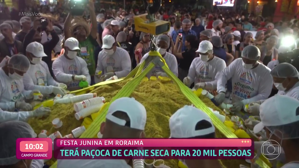 Festa Junina em Roraima tem paçoca de carne-seca para 20 mil pessoas