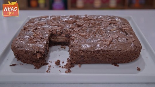 Brownie recheado com barra de chocolate - Programa: Fazendo a Festa 