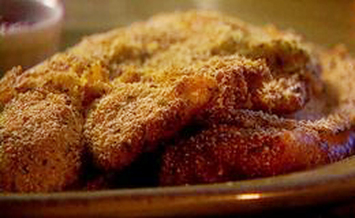 Tilápia empanada com farinha de ervas Peixes e frutos do mar Receitas