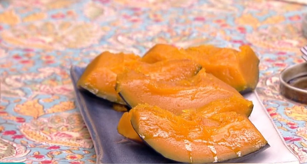 Abóbora caramelizada do Galvão Bueno