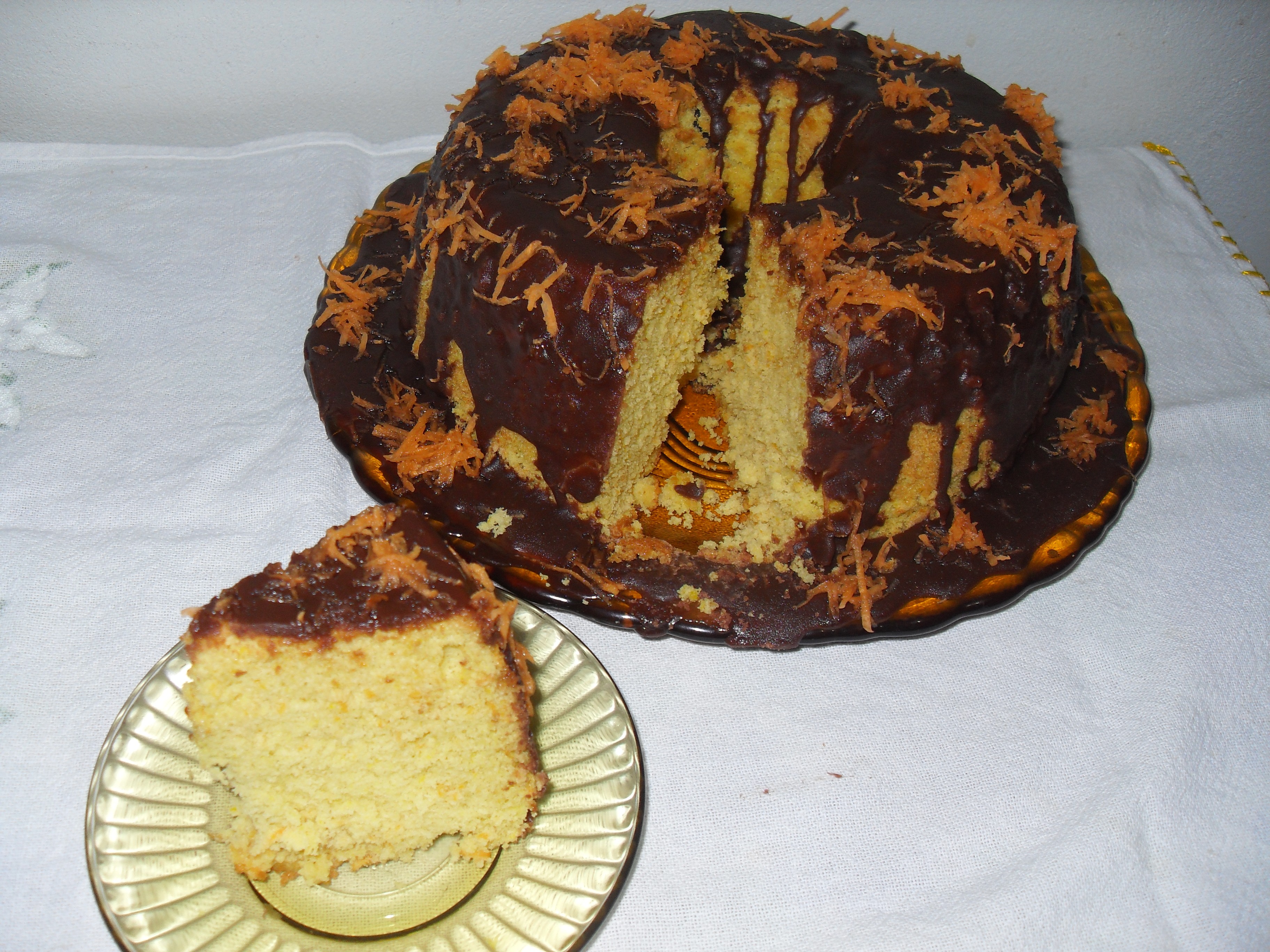 Bolo De Cenoura Sem Fermento Gostoso