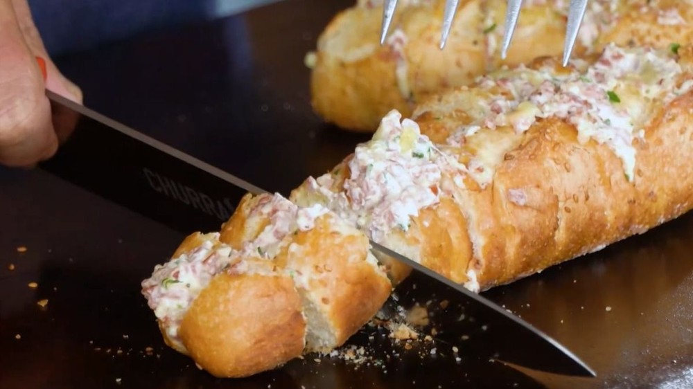 Pão de alho com calabresa