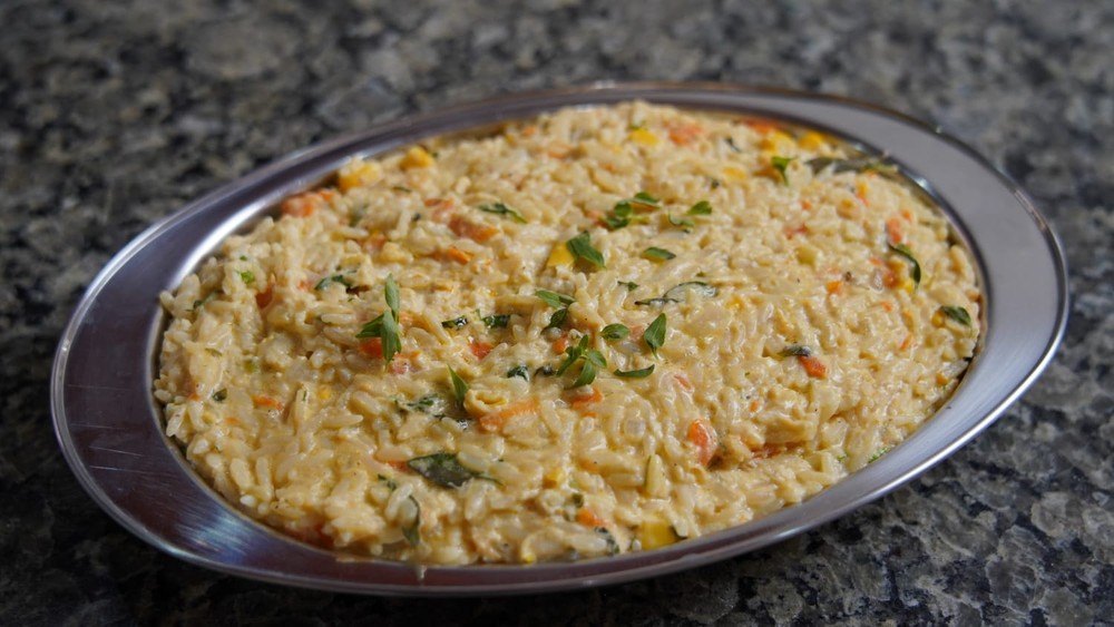 Risoto de frango