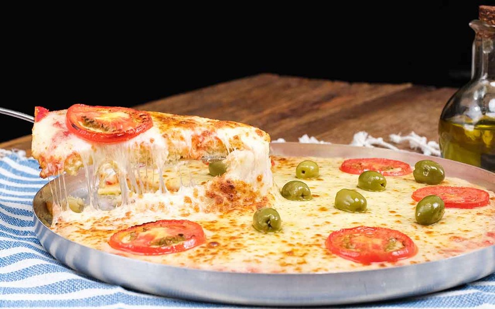 Fatia de pizza de liquidificador