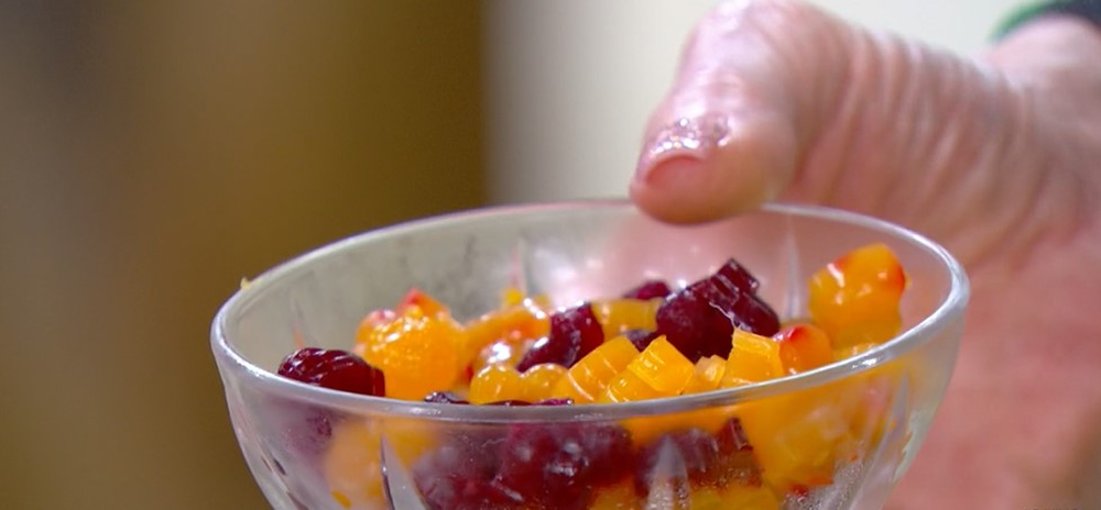Balinhas saudáveis de fruta