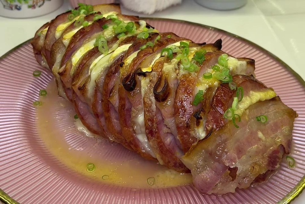 Tender recheado com queijo brie e bacon da Bianca Targa