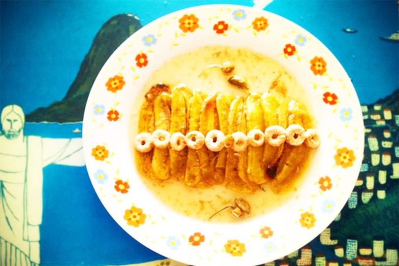 Banana Ouro com Calda Dourada de Camomila | Receitas