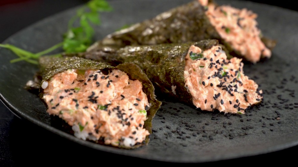 Temaki de salmão