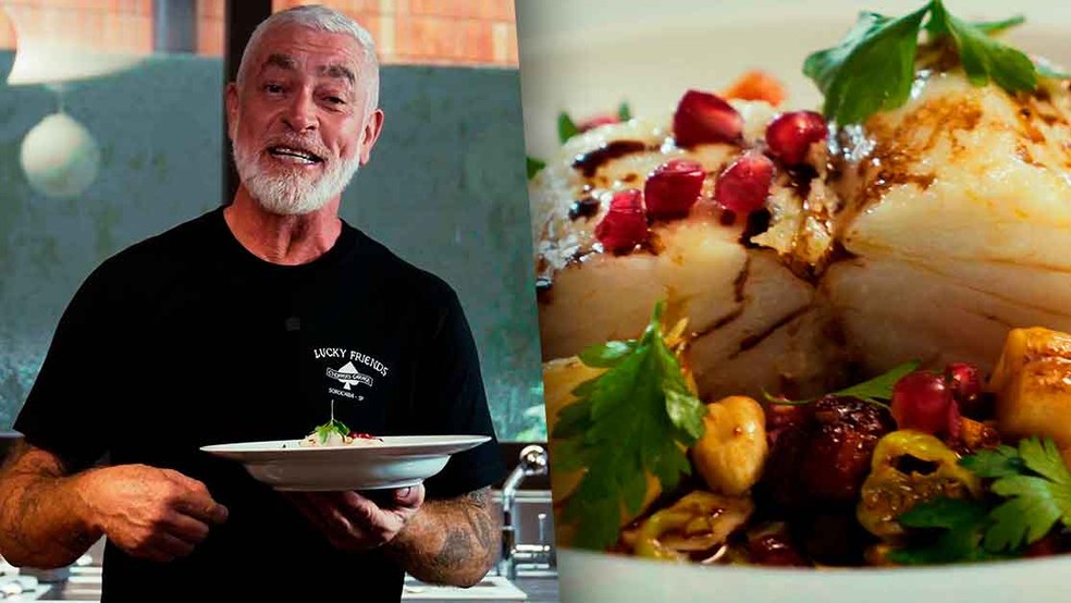 Bacalhau confitado com romã: receita exclusiva de Alex Atala para a ceia de Natal — Foto: Arquivo Pessoal