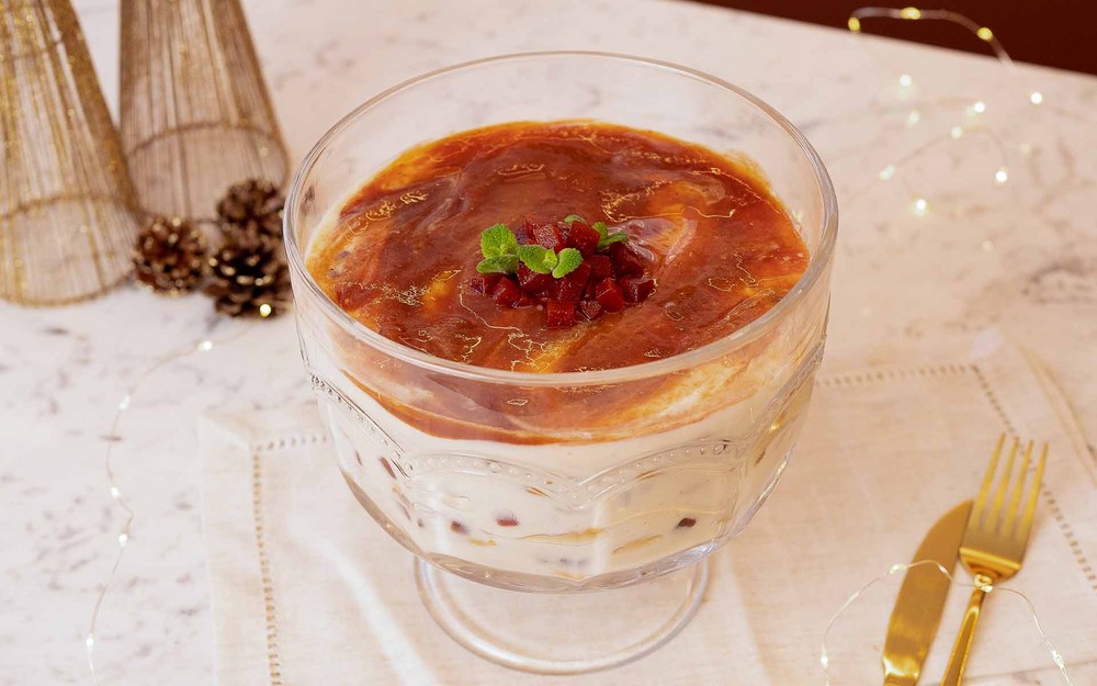 Pavê mousse de limão com goiabada