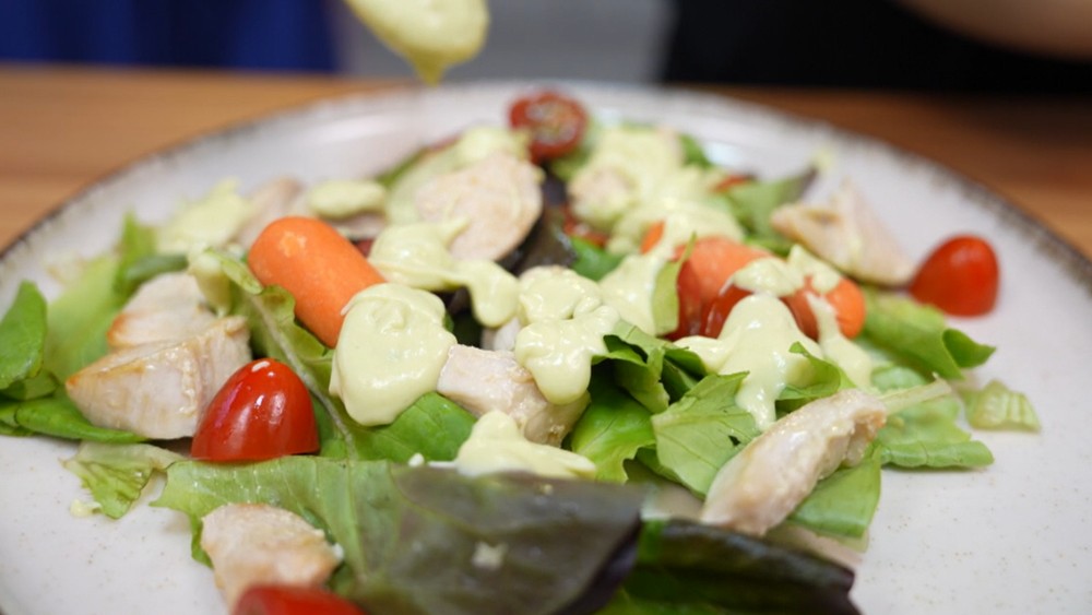 Molho de abacate para salada
