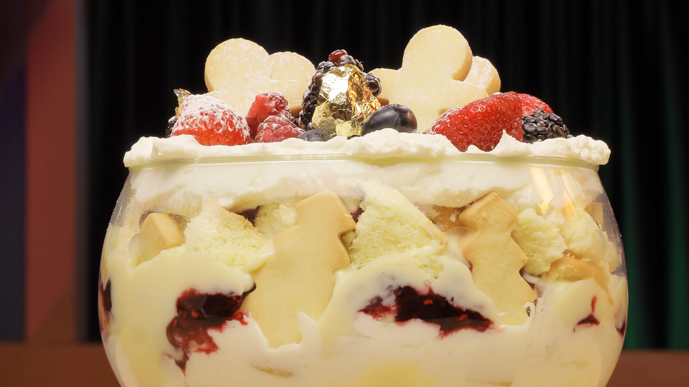 Trifle de frutas vermelhas