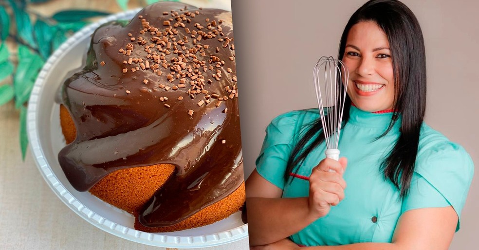 Confeiteira dando dicas para um bolo de cenoura perfeito