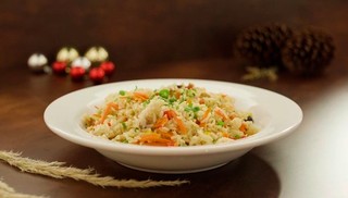Arroz à grega natalino