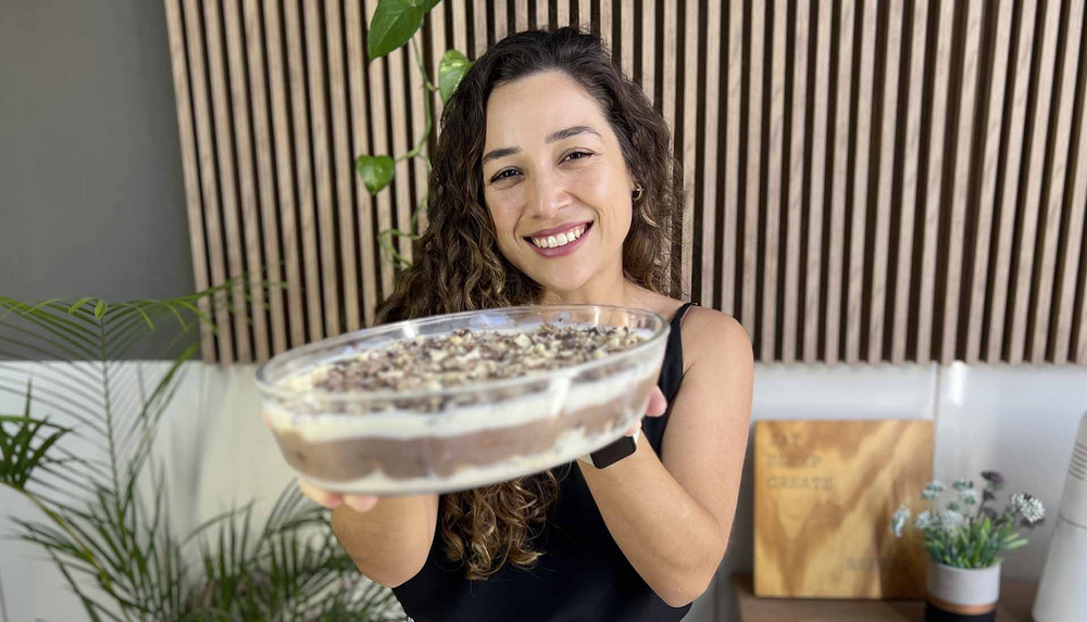 Pavê de chocolate crocante