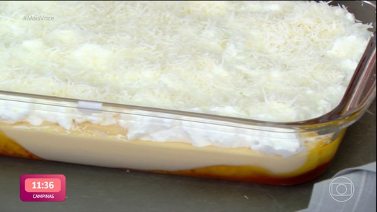 Nuvem Passageira pronta na travessa