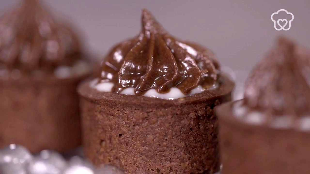 Tartelete de chocolate com creme de limão