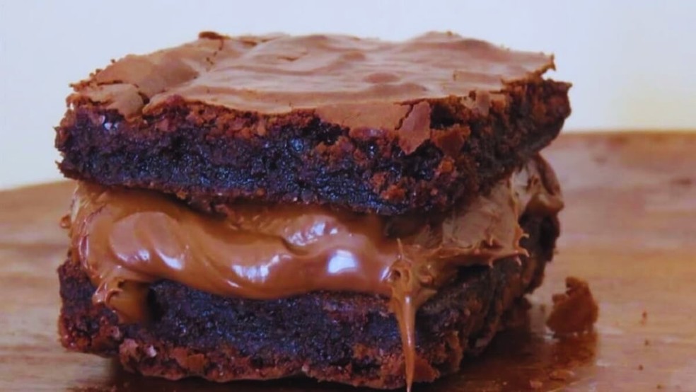Style brownie recheado de Nutella