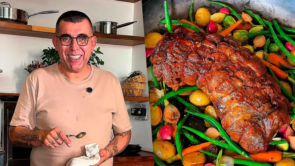 Copa-lombo com minilegumes do Jefferson Rueda