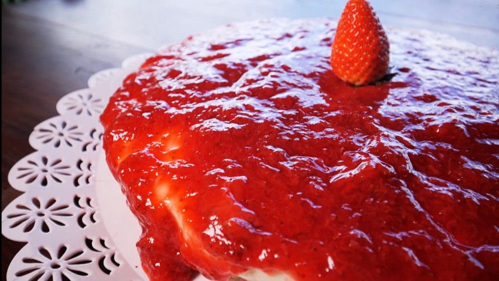 Cheesecake de morango