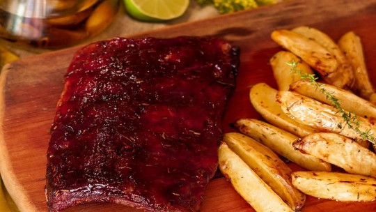 Costelinha suína agridoce na air fryer