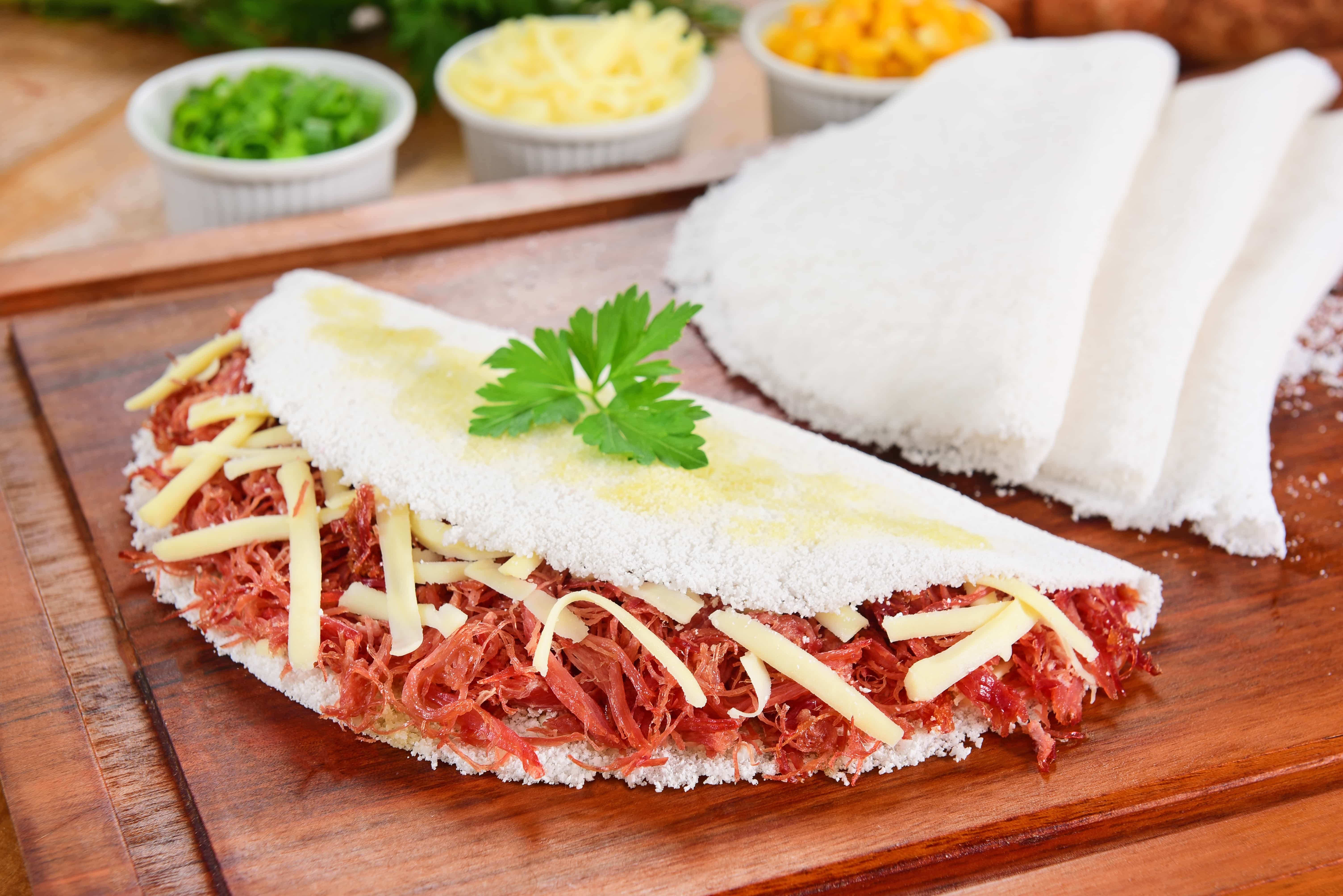 Tapioca de carne-seca